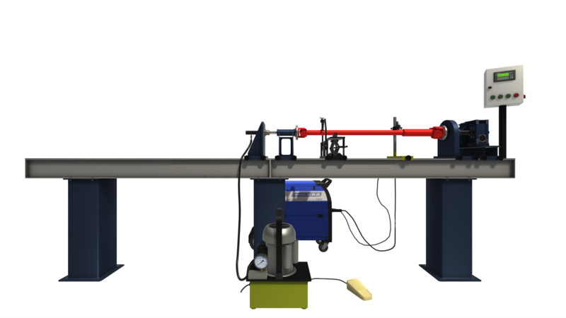 сборочно-сварочный стенд для сборки и автоматической сварки любых карданных валов.